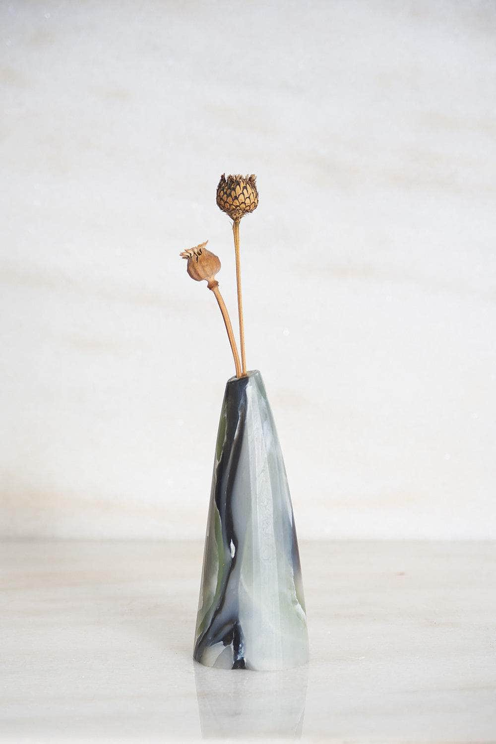 Recycled Plastic Bud Vase Peaks Sage