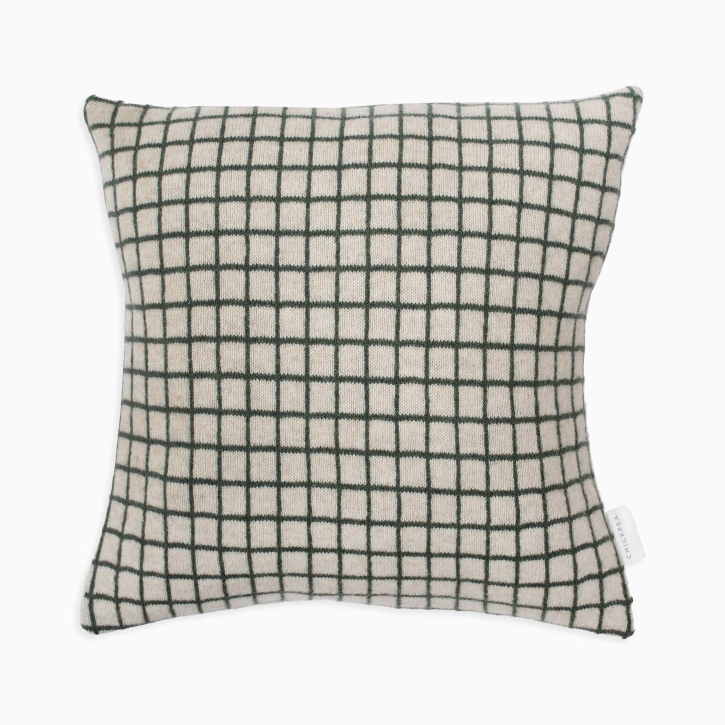 Green Grid Cushion