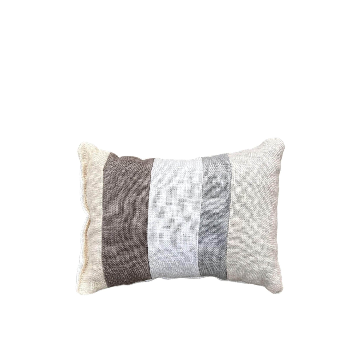 Naturally Dyed Tonal Striped Lavender Pillow