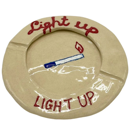 Light Up Ashtray Red