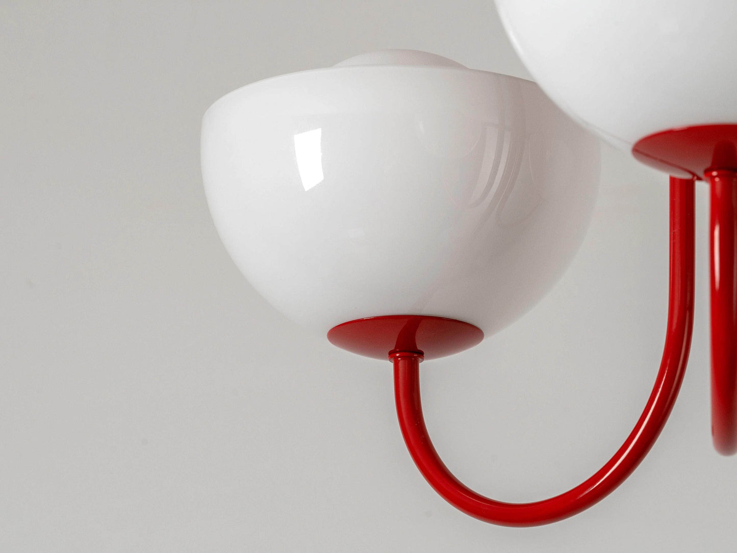 Jam Red 3 Light Dome Ceiling Light