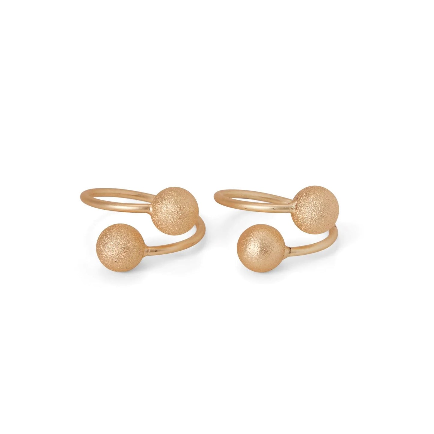 Gold Double Pearl Napkin Ring