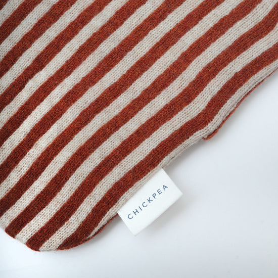 Rust Bold Stripe Hot Water Bottle