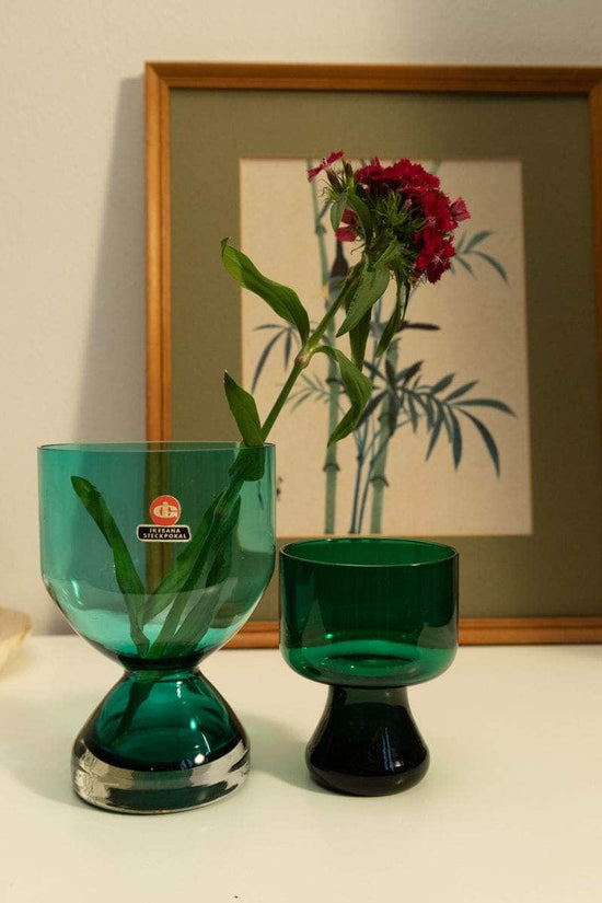 Vintage Ikebana Vases Pair by Ingrid Glass