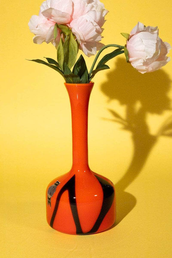 Vintage Italian Red Opaline Soliflore Vase