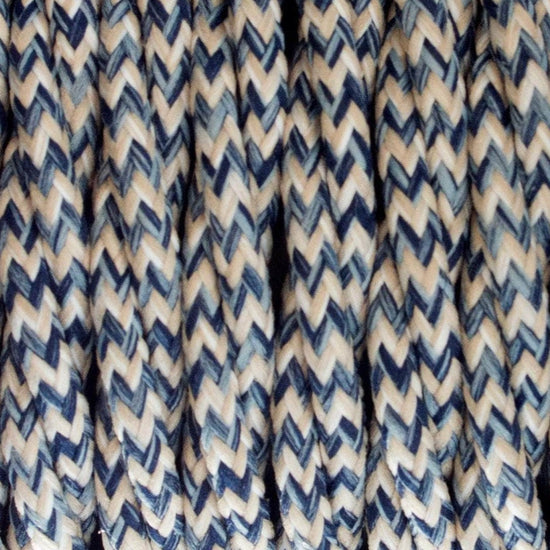 Fabric Extension Cable in Denim Chevron