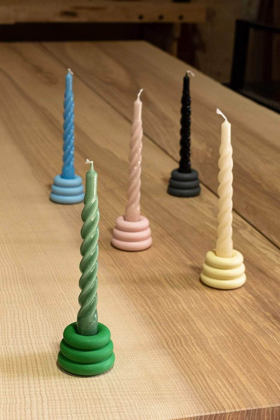 Nude Twisted Gloss Candles - Set of 6