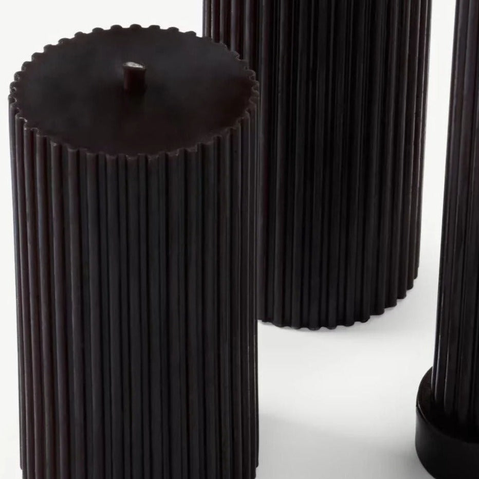 Cylinder Candles - Black