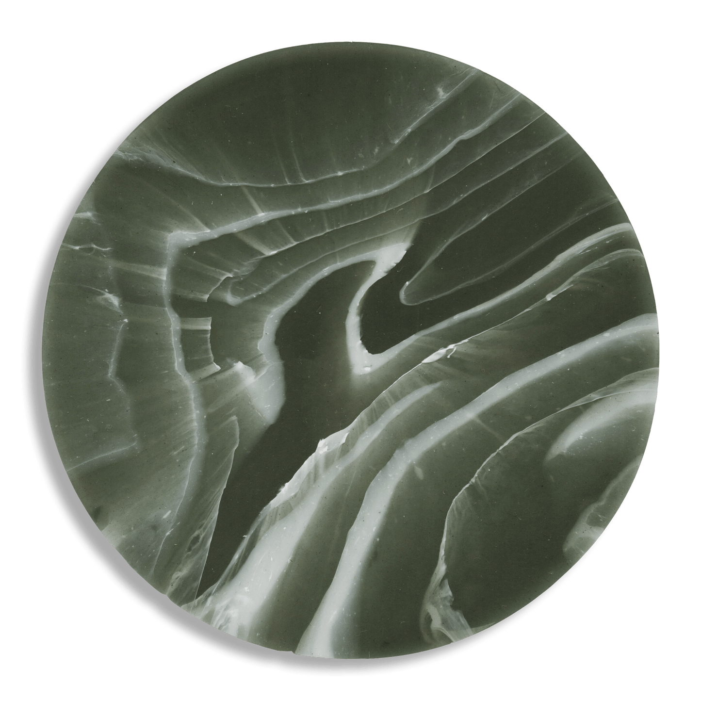 Recycled Plastic Coaster Ripple Evergreen