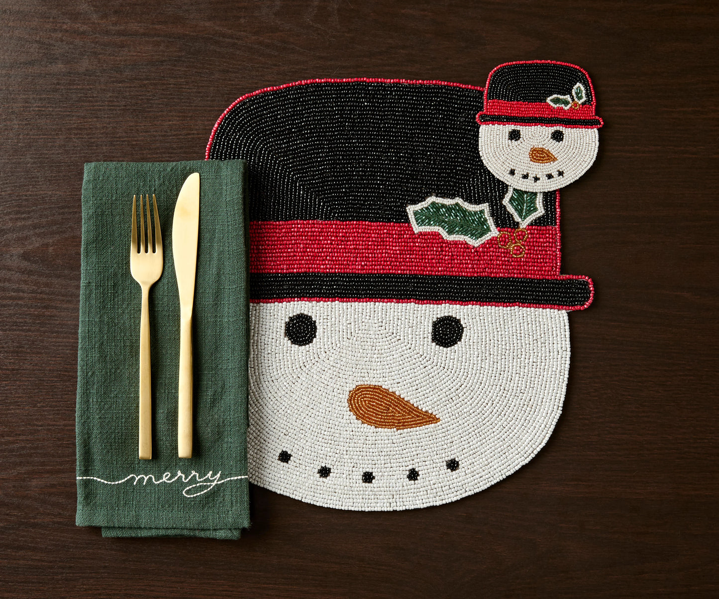 Frosty Snowman Placemat