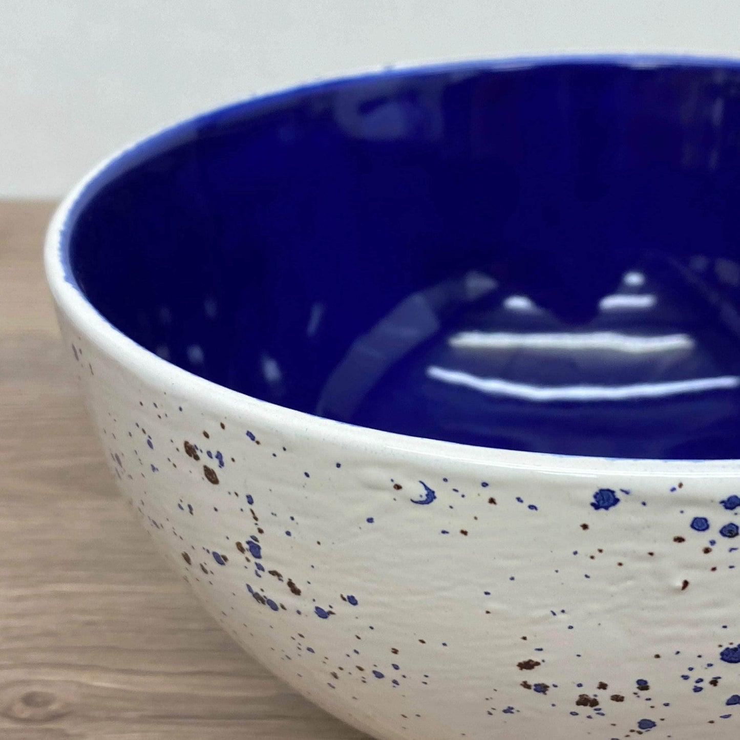 Ceramic Fruit Bowl Royal Blue