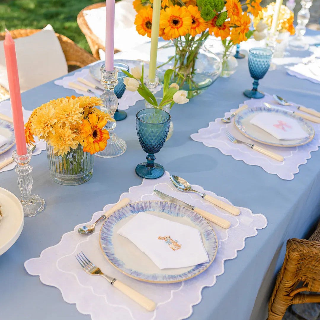 Wavy Placemat, White on White