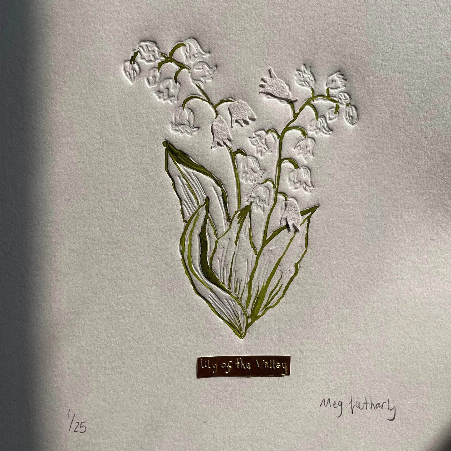 Limited Edition Lily of the Valley Embossing, Drawing and Tin