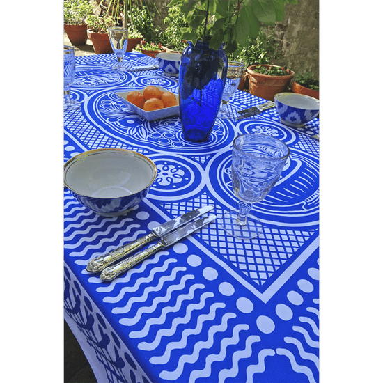 Fleurie Tablecloth in Blue