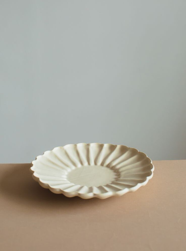 Yoshida Pottery Rinka White Plate