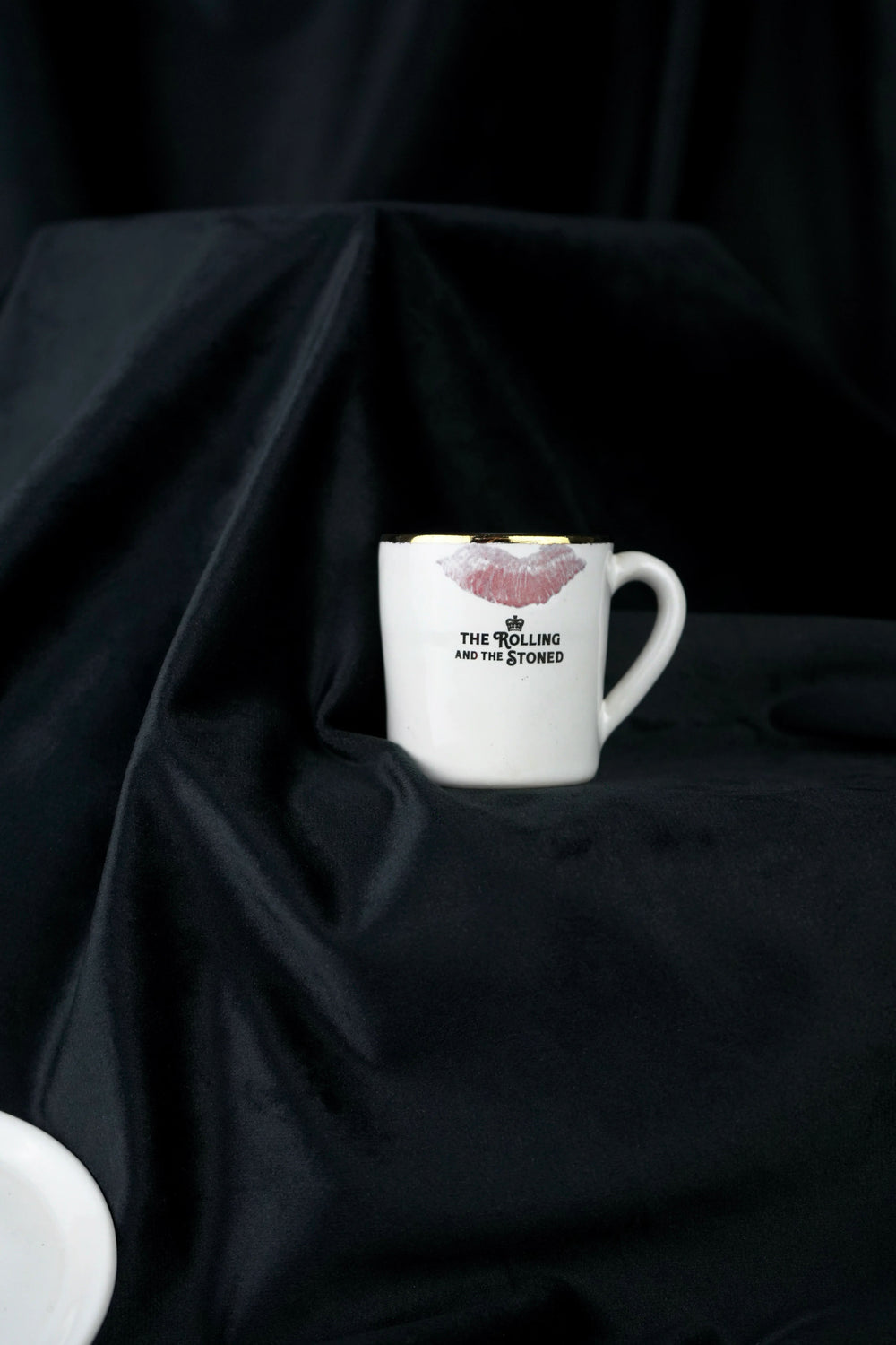 Lipstick Ciggy & Stain Espresso Cup & Saucer