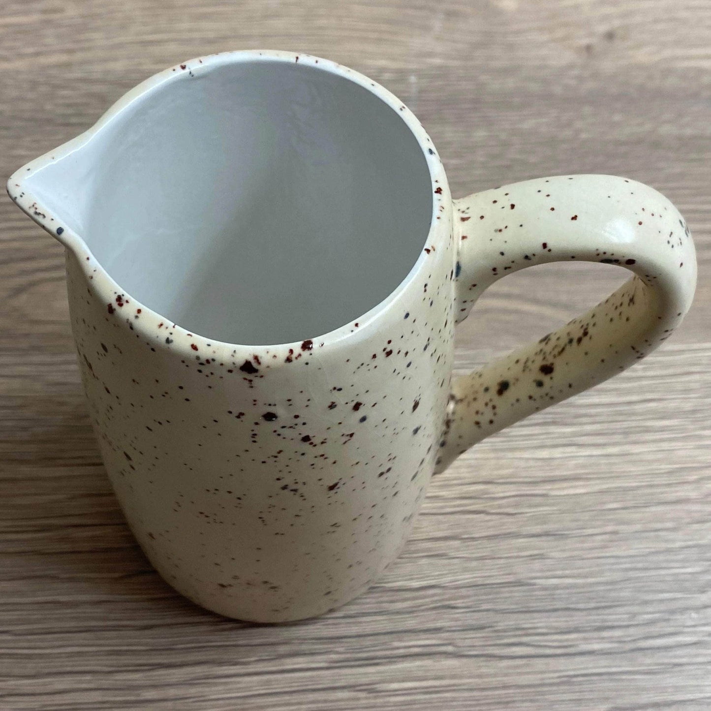 Butter Dish and Milk Jug set in Speckled Honey Glaze