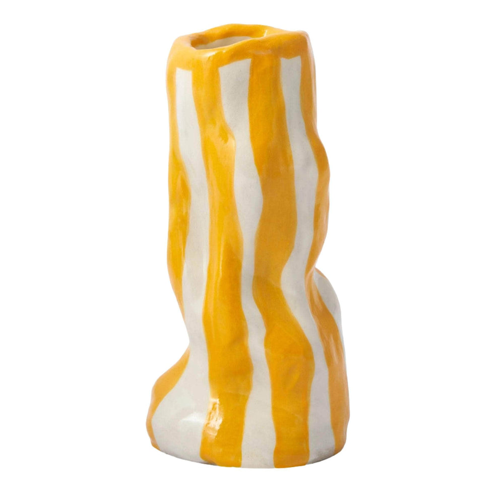 Orange Candy Stripe Vase