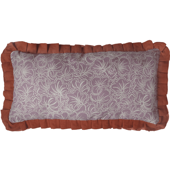 Printed Violas Lilac Cushion