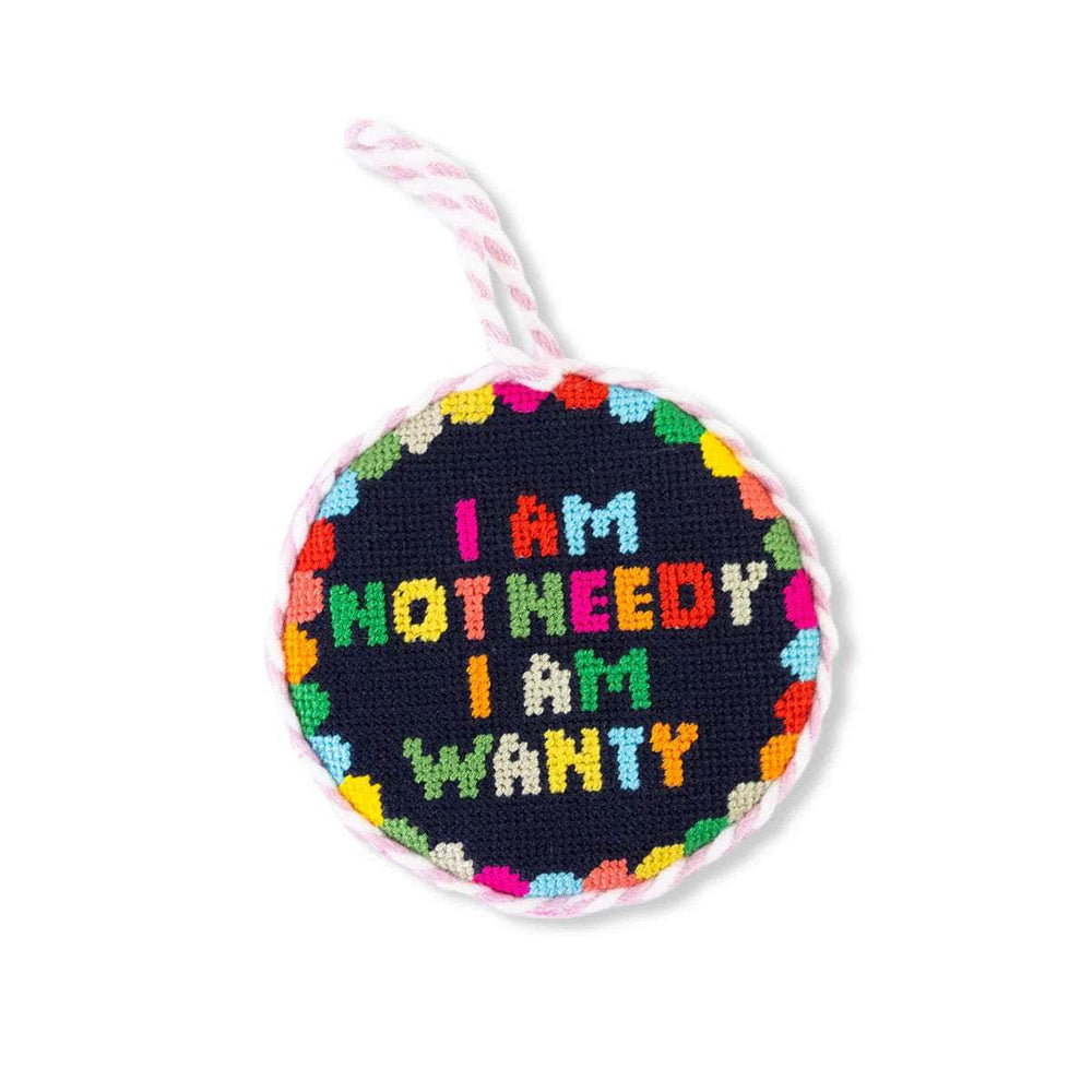 Needlepoint Ornament - Not Needy