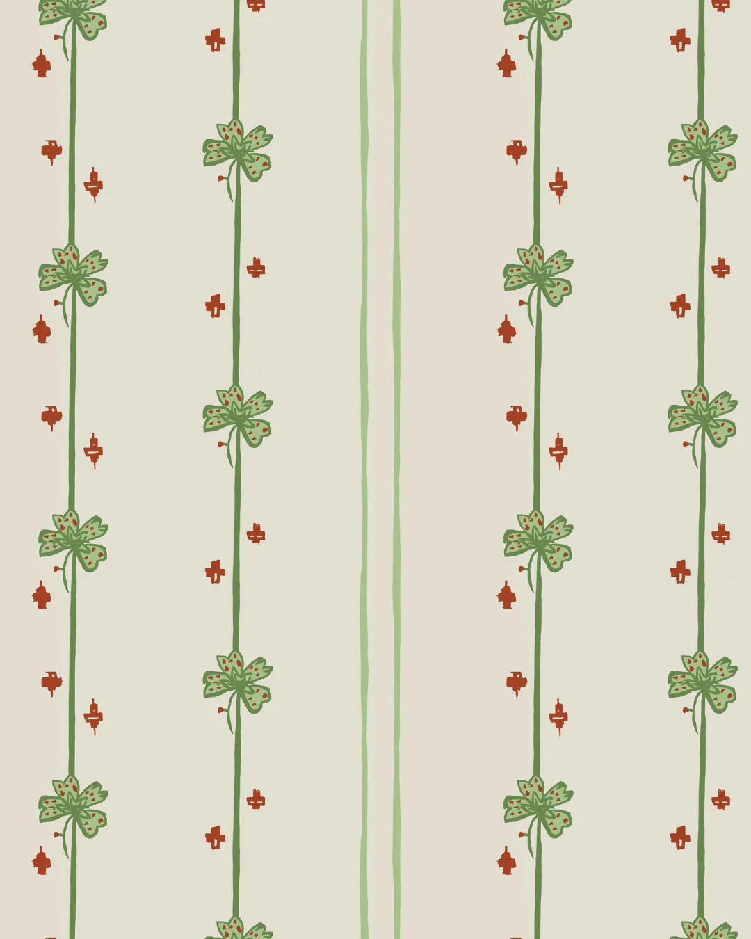 Garden Tetris Wallpaper - Green