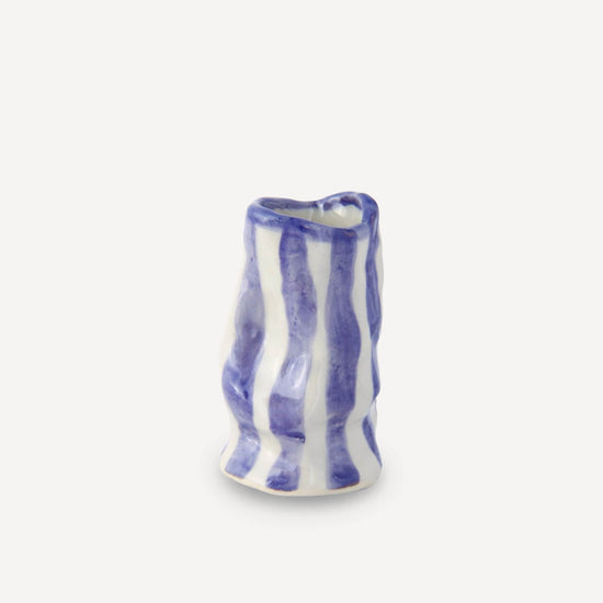 Amethyst Candy Stripe Candle Holder