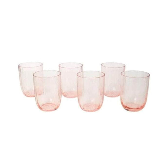 Pink Bamboo Tumblers | Set of 6