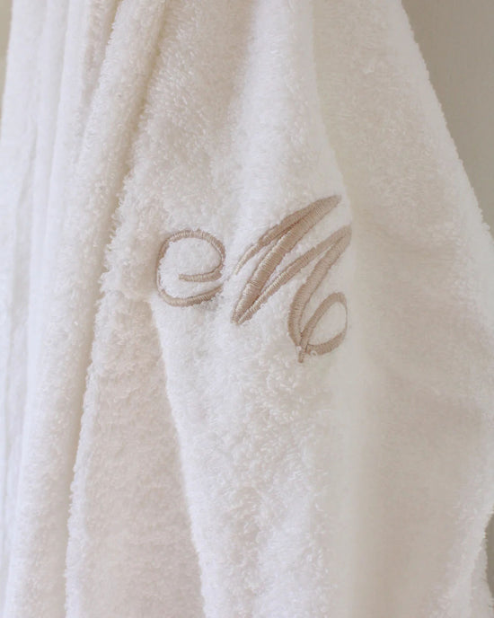 Personalised White Bath Robe