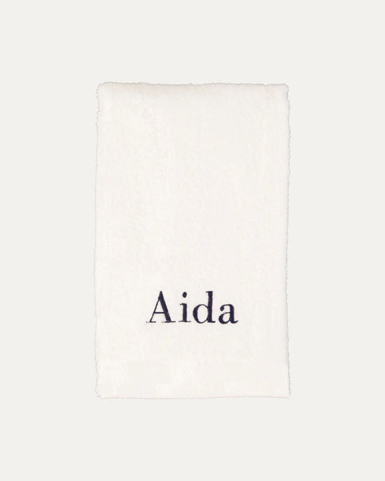 Personalised White Bath Towel