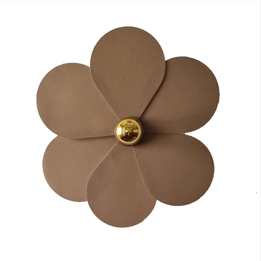 Cocoa Flower Applique 45cm - Wall Light