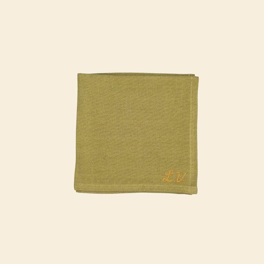 The Olive Green Linen Napkin