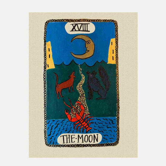 Tabby Booth • The Moon • Tarot Card Print