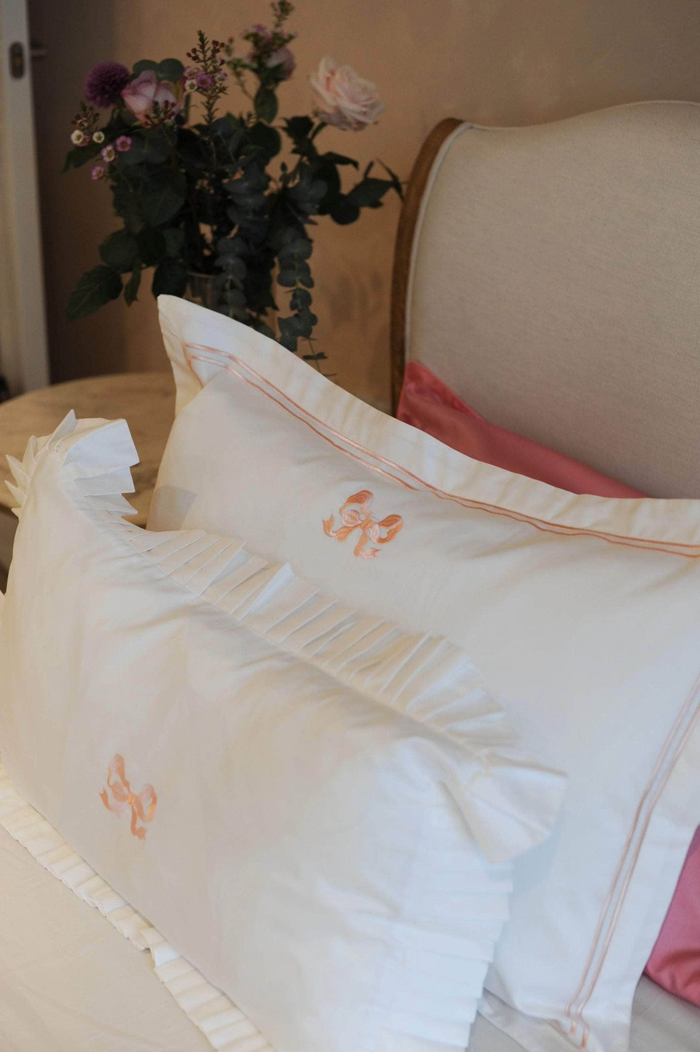 Arabella Bow Pillowcase Pair