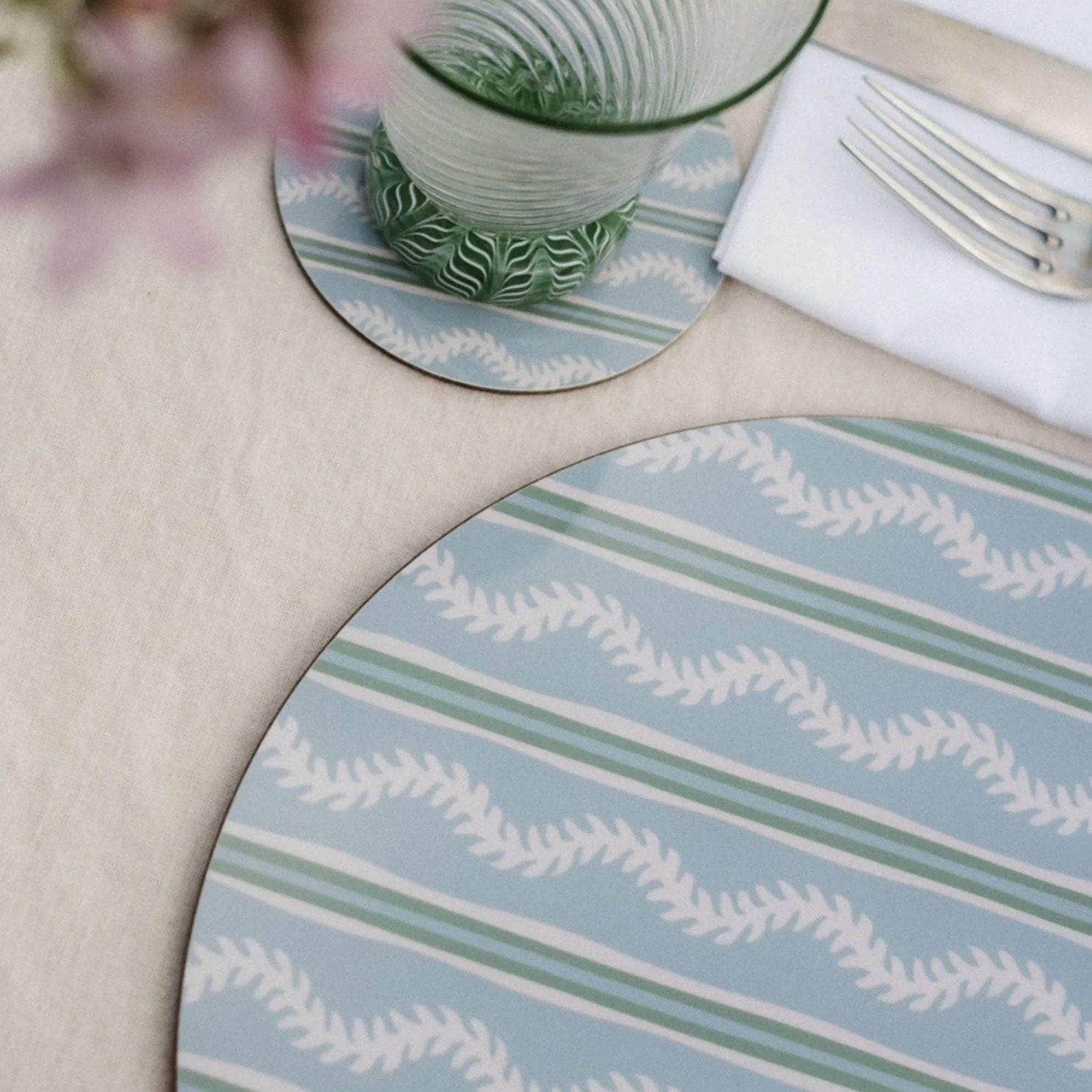 Blue Vines Placemats