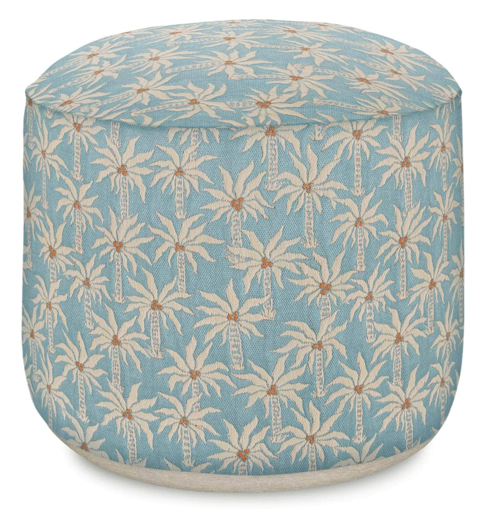 Outdoor Pouf Laura Ice & Ecru