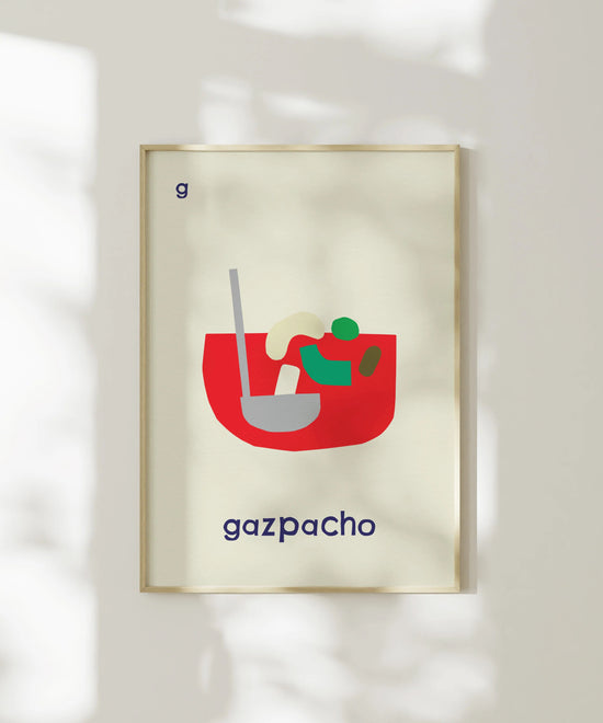 G for Gazpacho Print