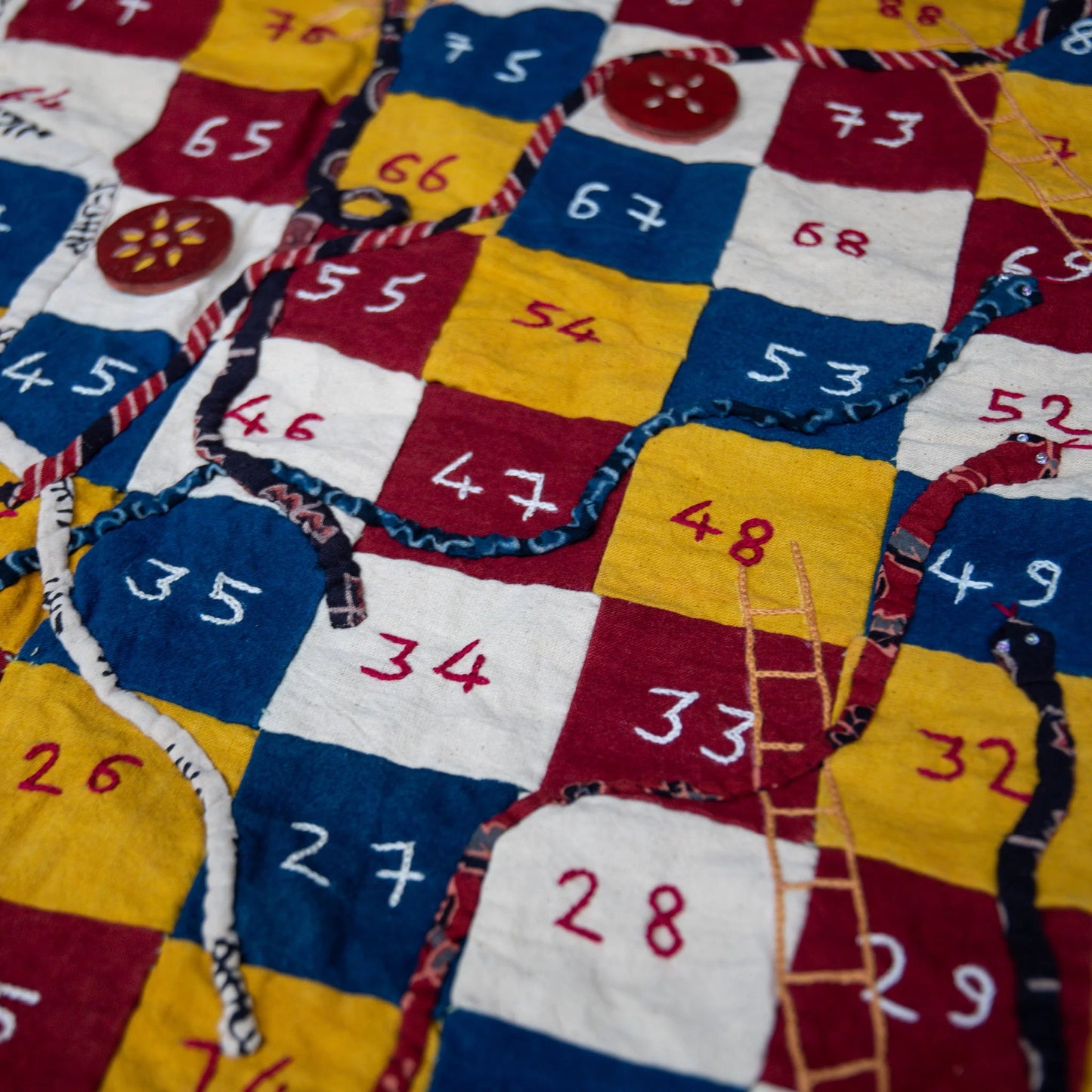 Snakes & Ladders Fabric Board Game