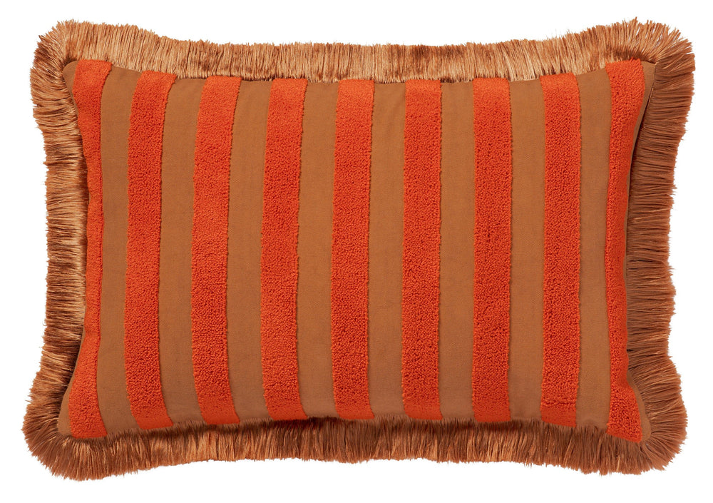 Cushion Jackie Coral & Caramel