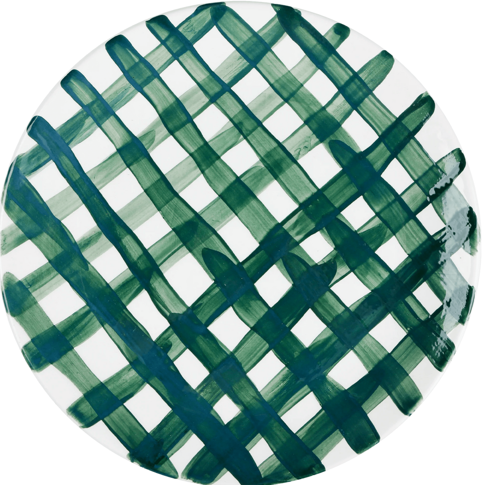 Vichy Green Ceramic Plate