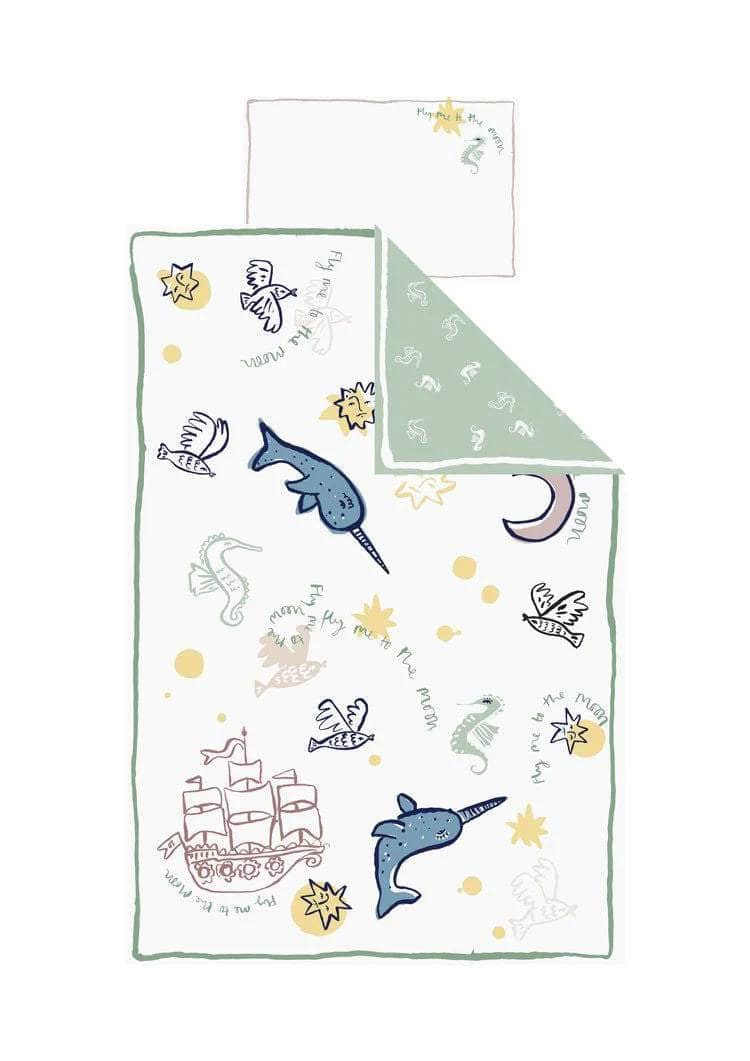 Fly me to the Moon - Children's Reversible Duvet Set