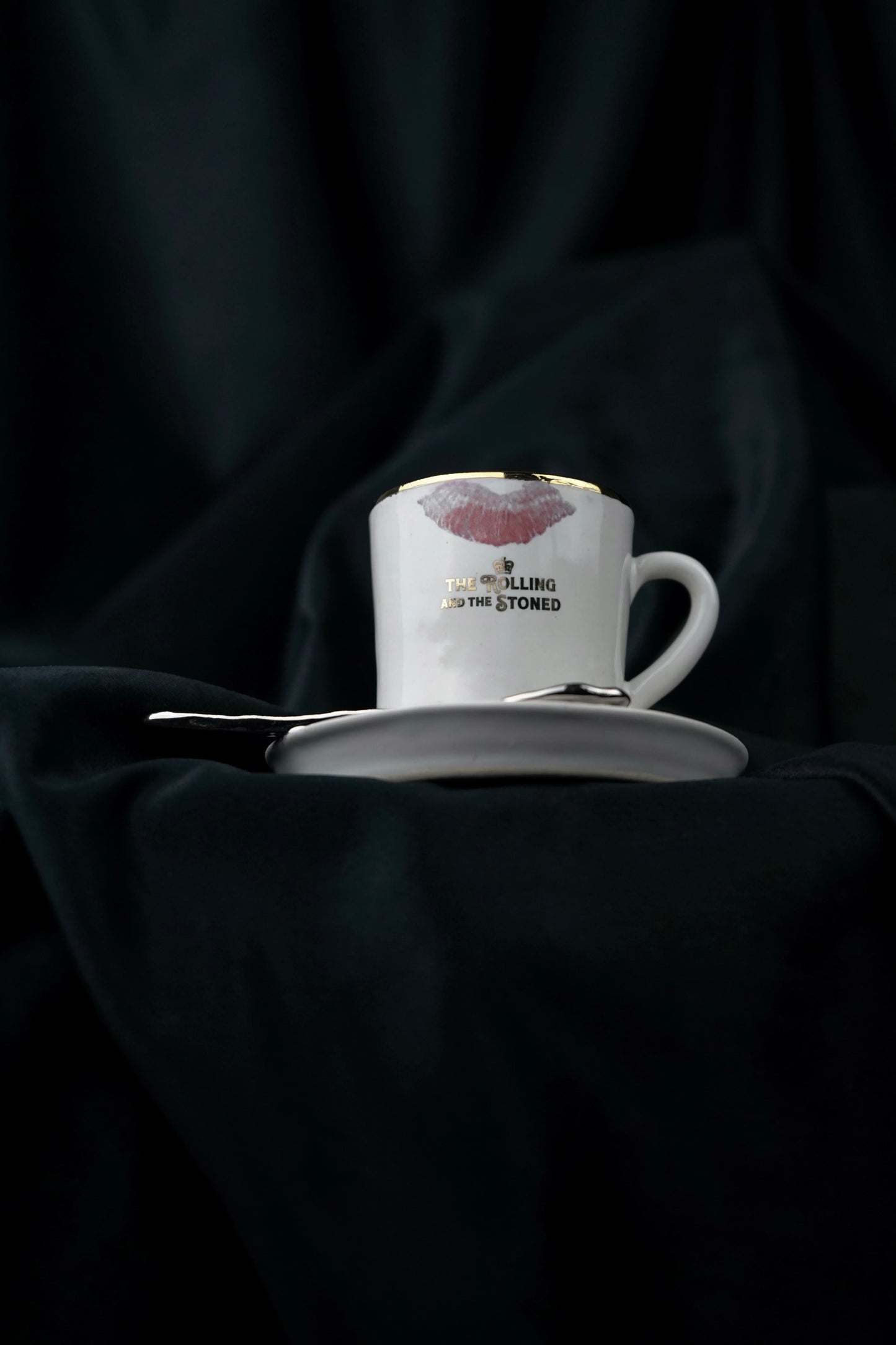 Silver Spoon Kiss Espresso Cup & Saucer