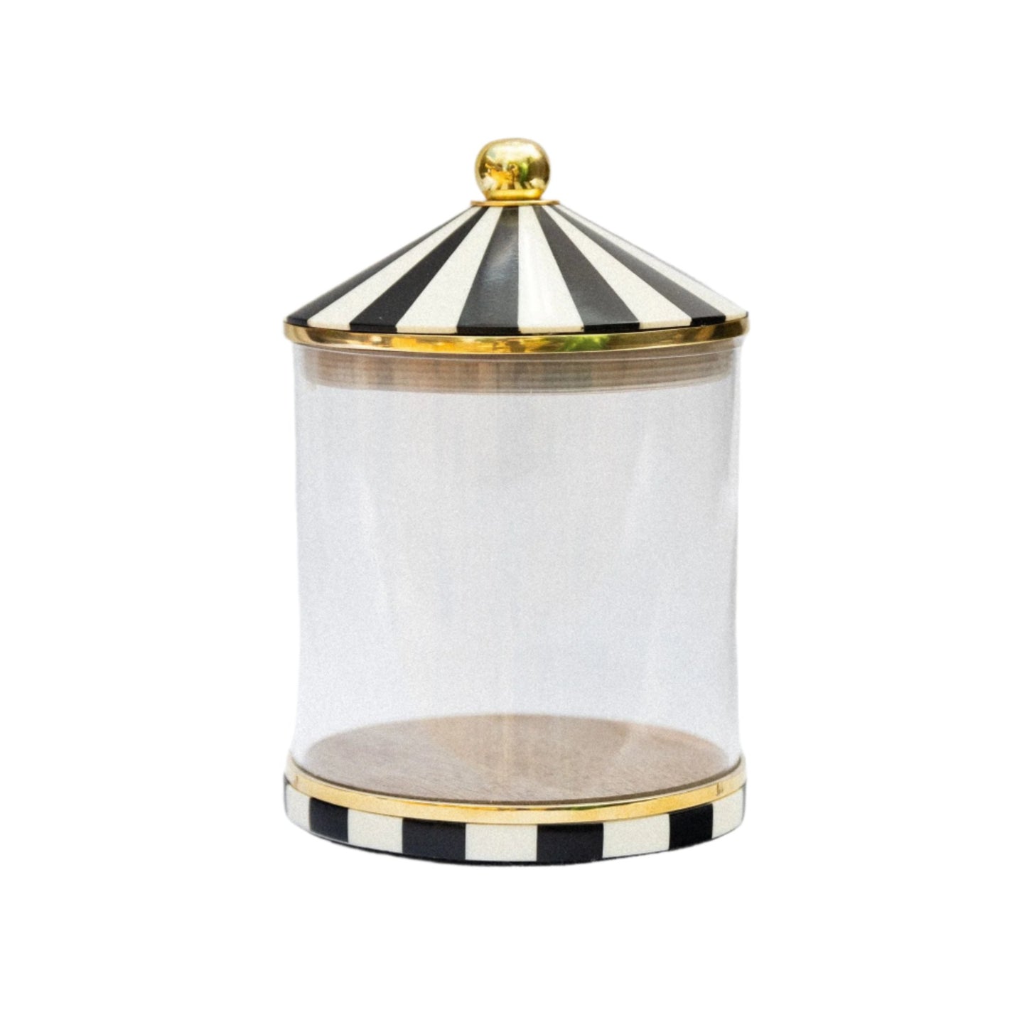 Circus Storage Jar - Black and White