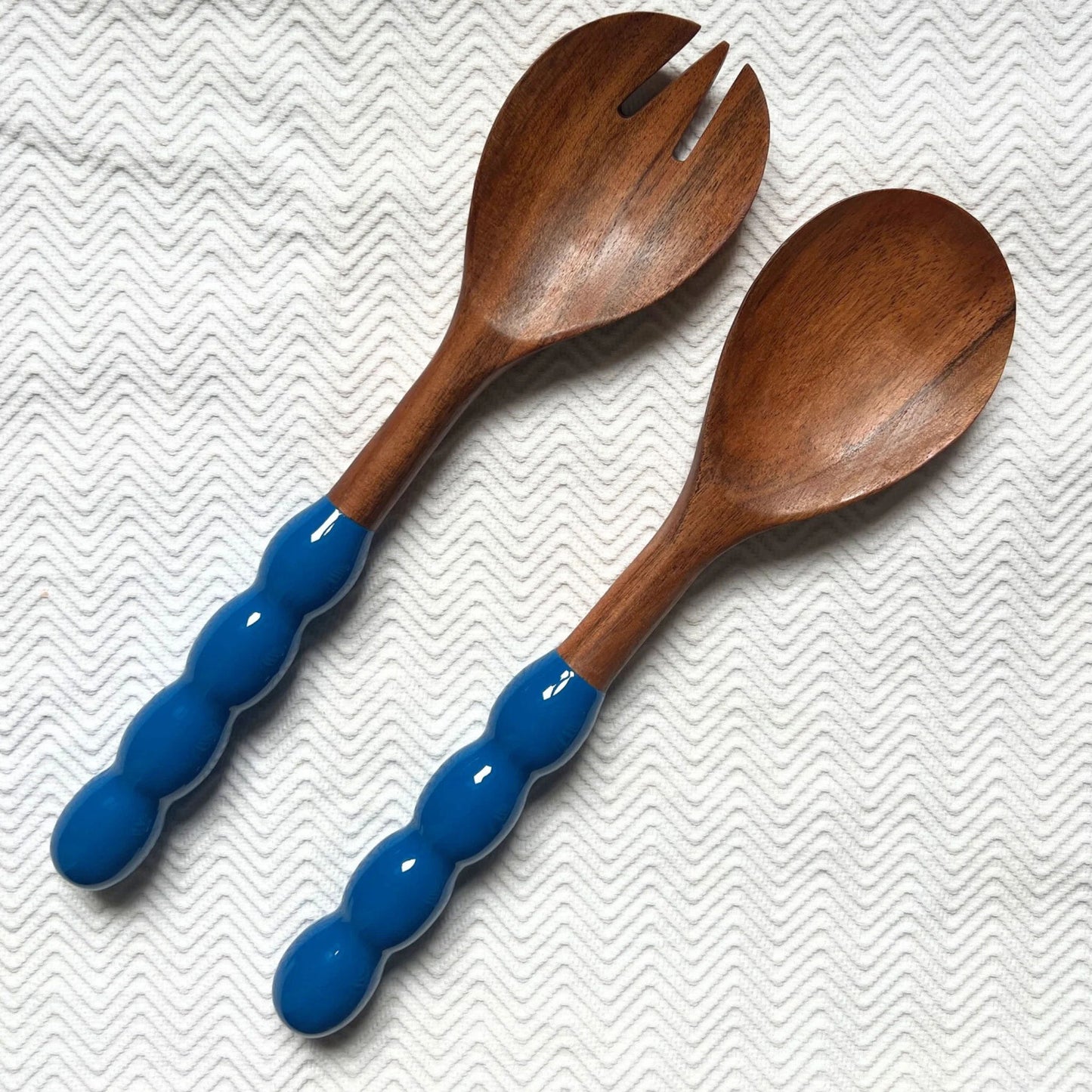 Bobbin Salad Servers - Royal Blue