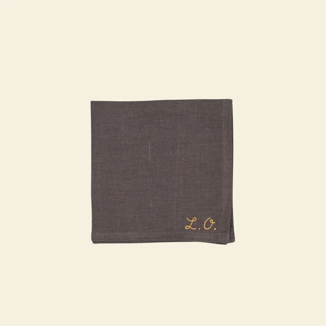 The Dark Grey Linen Napkin