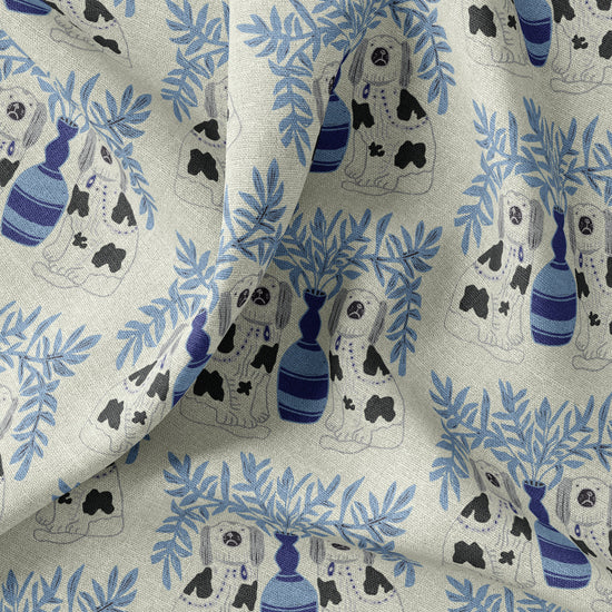 Pair of Dogs Fabric