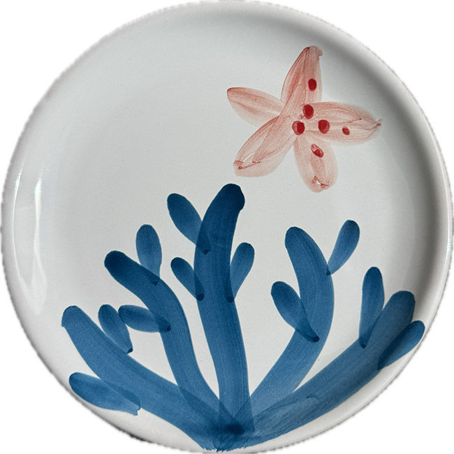 Blue Coral Plate - Coral