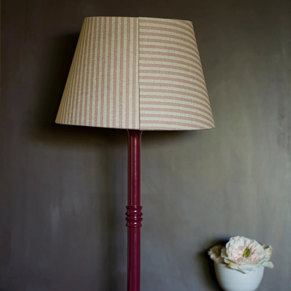 The Linen Card Lampshade In Old Rose