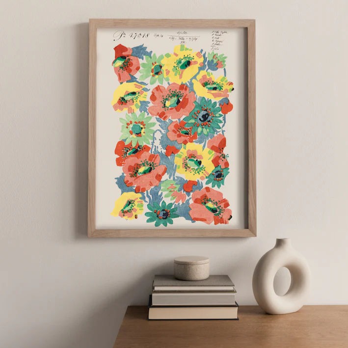 Summer Poppies II - Vintage Archive Poster Prints