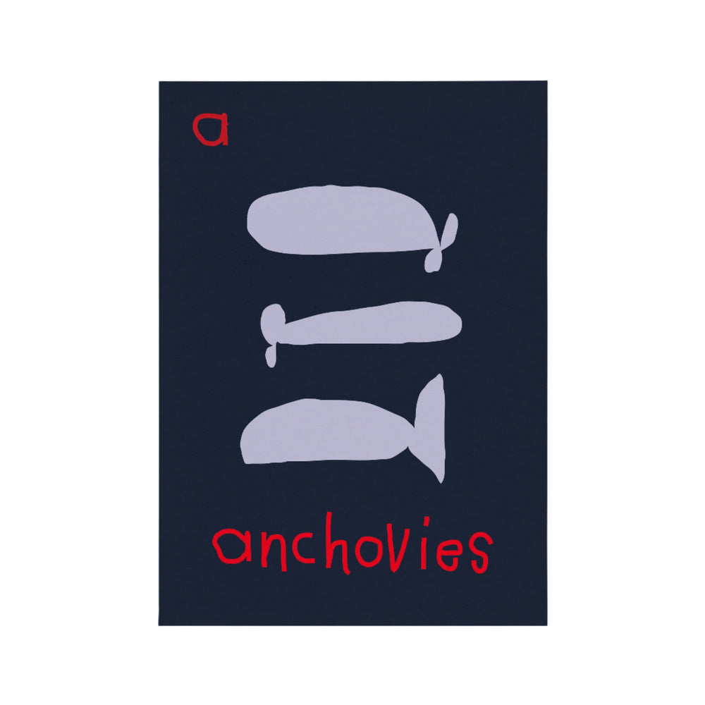 A for Anchovies Print