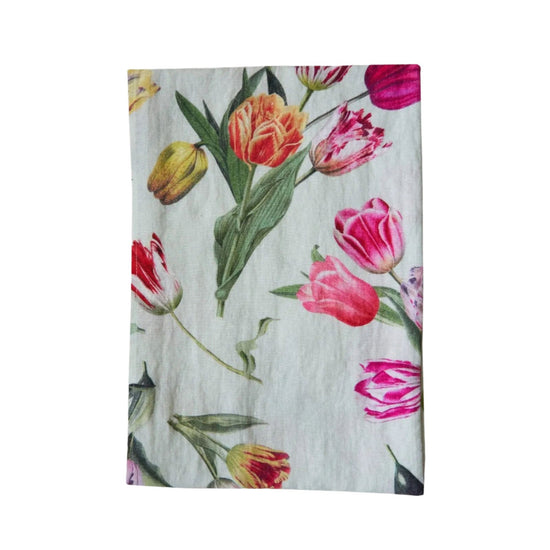 The Tulips Linen Runner Sage